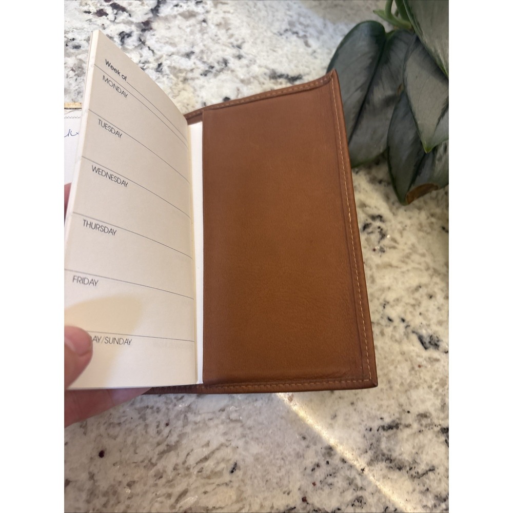 Vintage Etienne Aigner Leather Small Appointment note Book Organizer Pen Purse - Picture 13 of 16